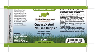 Quease X.jpg bottle label - Quease X